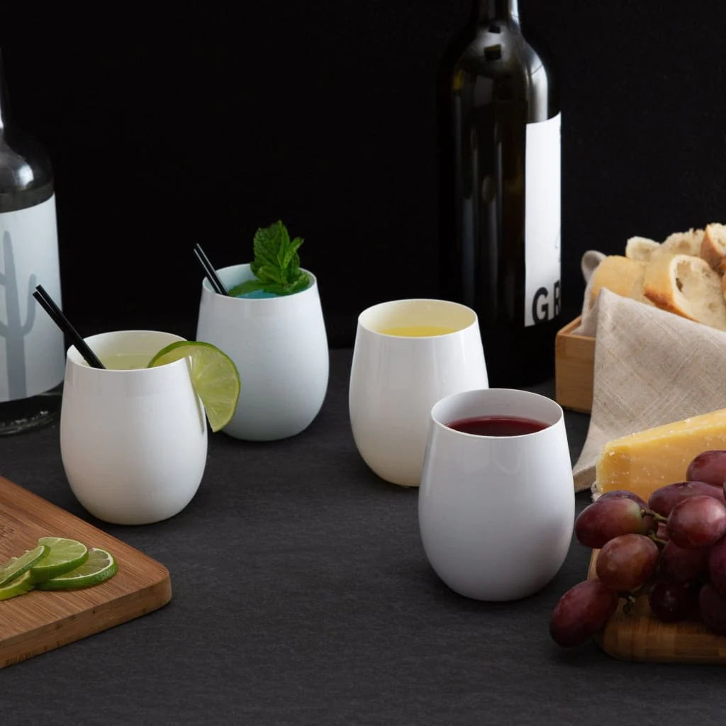 Disposable Stemless Wine Goblets Collection