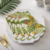 Yellow Palm Paper Dinner Napkins | 40 Napkins