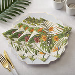 Yellow Palm Paper Lunch Napkins | 50 Napkins