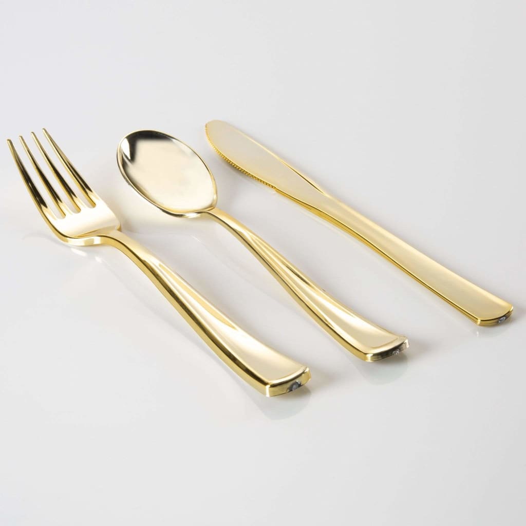 International Gold Tone Flatware Set 35 Piece With Case, Cutlery